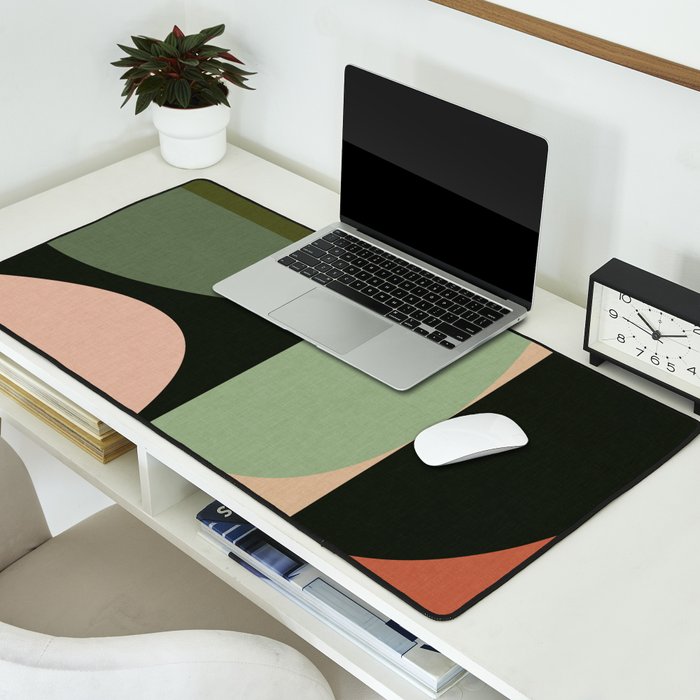 abstract organic geometry Desk Mat Gallery Image 2