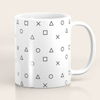 gaming pattern - gamer design - playstation controller symbols Coffee Mug Gallery Image 1