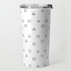 gaming pattern - gamer design - playstation controller symbols Travel Mug Gallery Image 2