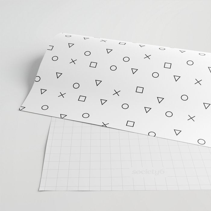 gaming pattern - gamer design - playstation controller symbols Wrapping Paper Gallery Image 2