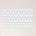 gaming pattern - gamer design - playstation controller symbols Welcome Mat Gallery Image 1