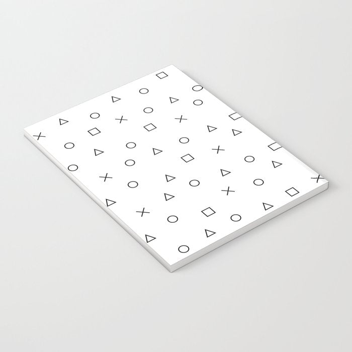 gaming pattern - gamer design - playstation controller symbols Notebook Gallery Image 3