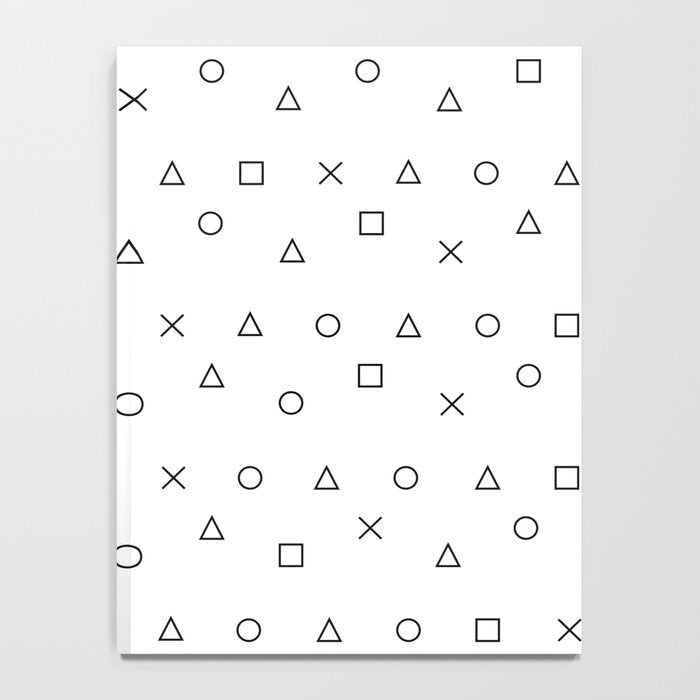 gaming pattern - gamer design - playstation controller symbols Notebook Gallery Image 4