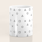 gaming pattern - gamer design - playstation controller symbols Coffee Mug Gallery Image 4