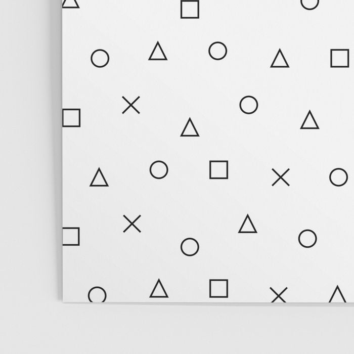 gaming pattern - gamer design - playstation controller symbols Poster Gallery Image 3