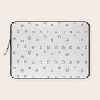 gaming pattern - gamer design - playstation controller symbols Laptop Sleeve Gallery Image 1