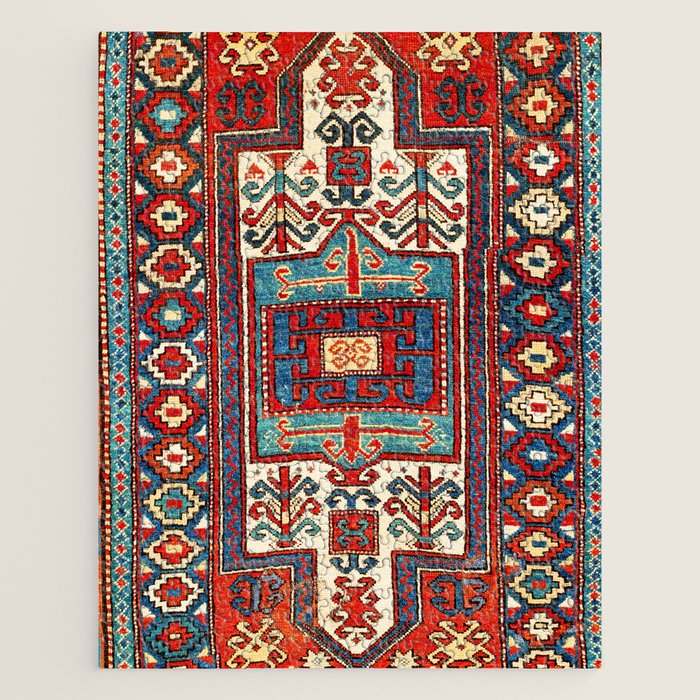Karabagh South Caucasus Rug Print Jigsaw Puzzle Gallery Image 1