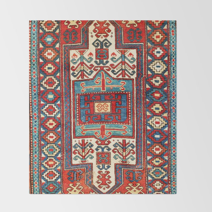 Karabagh South Caucasus Rug Print Throw Blanket Gallery Image 2
