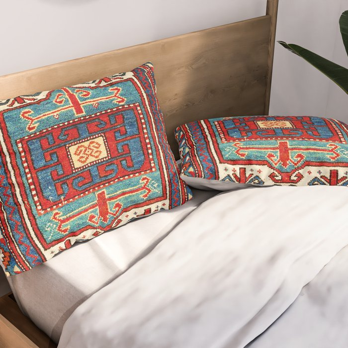 Karabagh South Caucasus Rug Print Pillow Sham Gallery Image 2