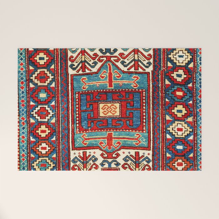 Karabagh South Caucasus Rug Print Welcome Mat Gallery Image 1