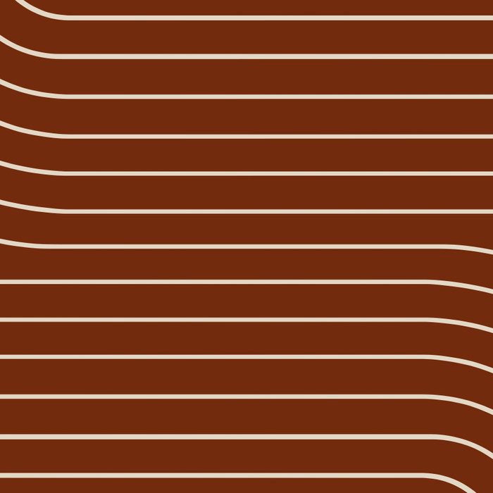 Minimal Line Curvature XIX Brick Red Mid Century Modern Arch Abstract Coffee Mug Gallery Image 2
