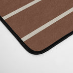 Minimal Line Curvature XIX Brick Red Mid Century Modern Arch Abstract Desk Mat Gallery Image 4