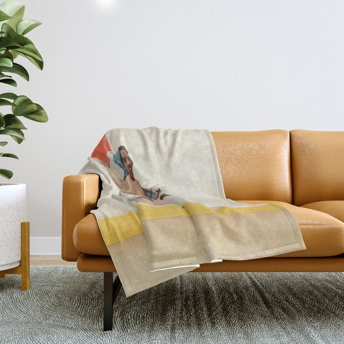 Caught the Sun II Throw Blanket Gallery Image 1
