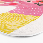Happy Flamingo Bath Mat Gallery Image 3