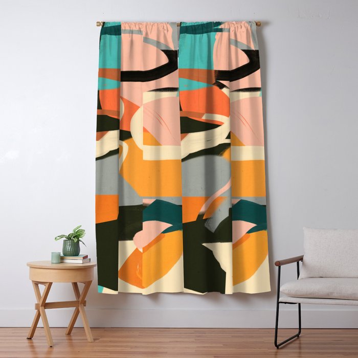 Modern Abstract Art 111 Window Curtain Gallery Image 5