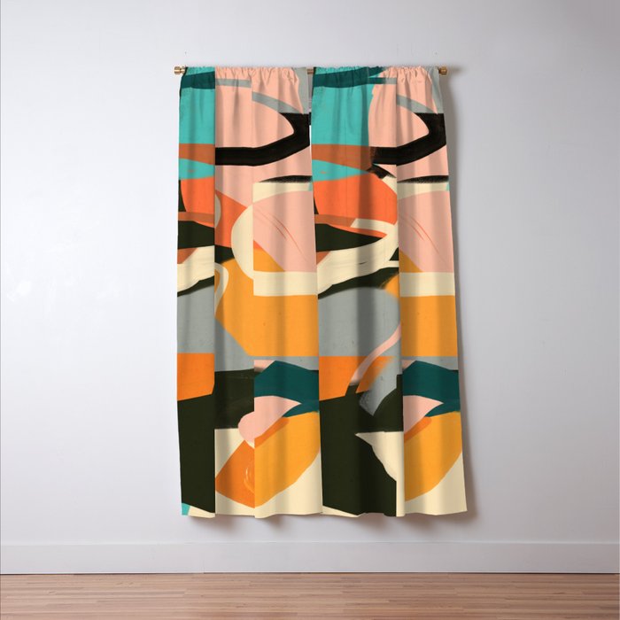 Modern Abstract Art 111 Window Curtain Gallery Image 3