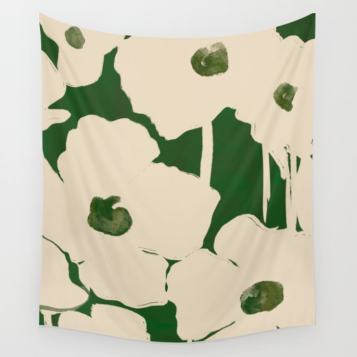 Abstract Flowers 3 Wall Tapestry Gallery Image 1