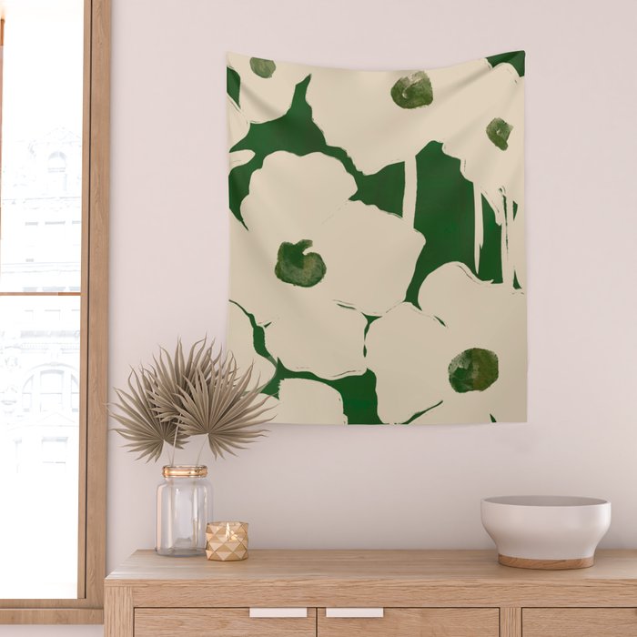Abstract Flowers 3 Wall Tapestry Gallery Image 2
