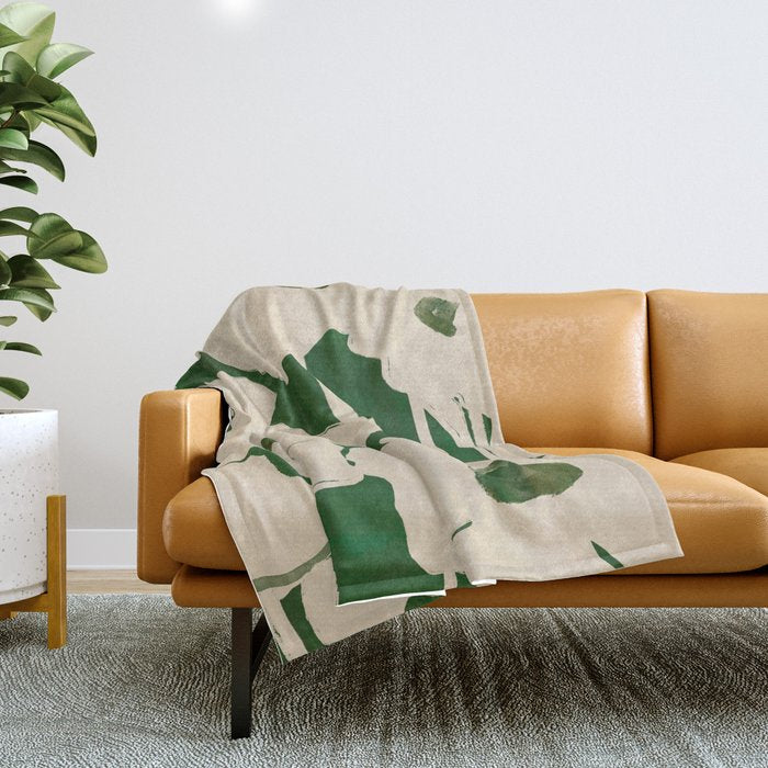 Abstract Flowers 3 Throw Blanket Gallery Image 1
