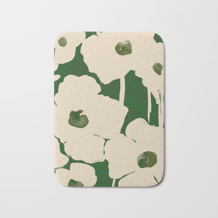 Abstract Flowers 3 Bath Mat Gallery Image 1