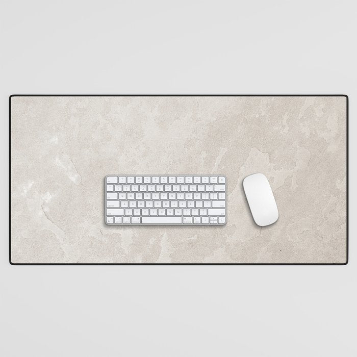 tan plaster stone finish look Desk Mat Gallery Image 1