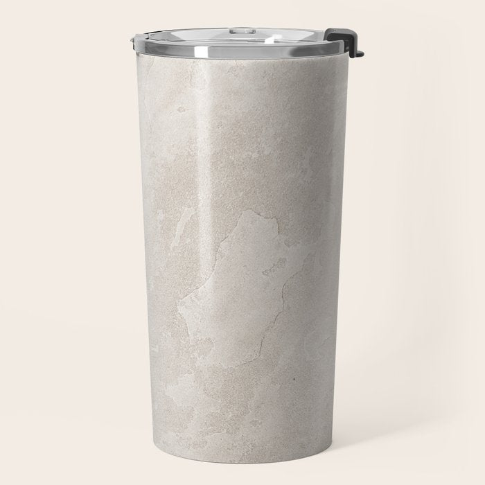 tan plaster stone finish look Travel Mug Gallery Image 2