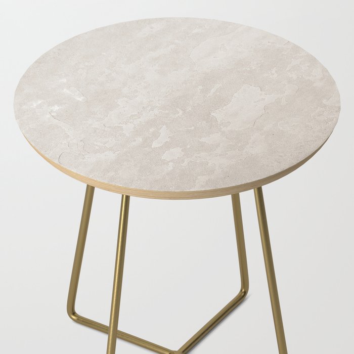 tan plaster stone finish look Side Table Gallery Image 2
