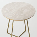 tan plaster stone finish look Side Table Gallery Image 2
