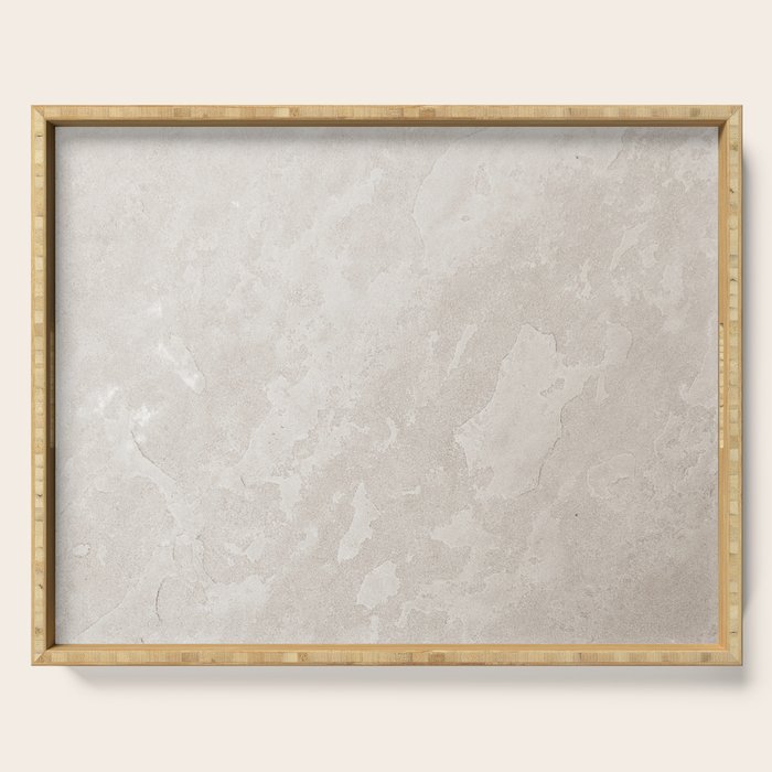 tan plaster stone finish look Serving Tray Gallery Image 1