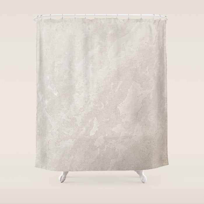 tan plaster stone finish look Shower Curtain Gallery Image 1