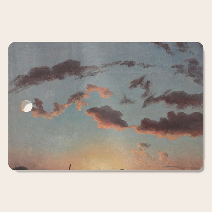 "Cloud Study" by Knud Baade, 1838 Cutting Board Gallery Image 1