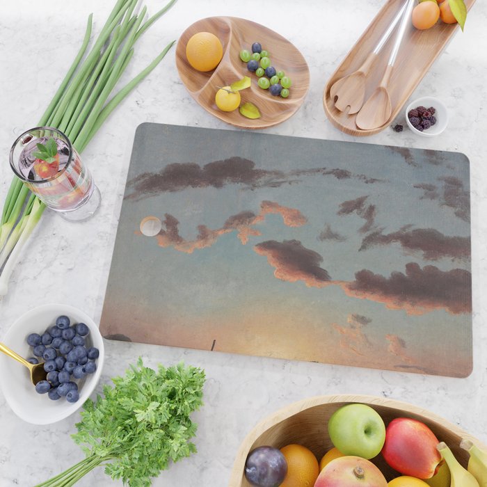 "Cloud Study" by Knud Baade, 1838 Cutting Board Gallery Image 2