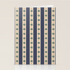 Blue Stripes And Flowers Stationery Card Gallery Image 2