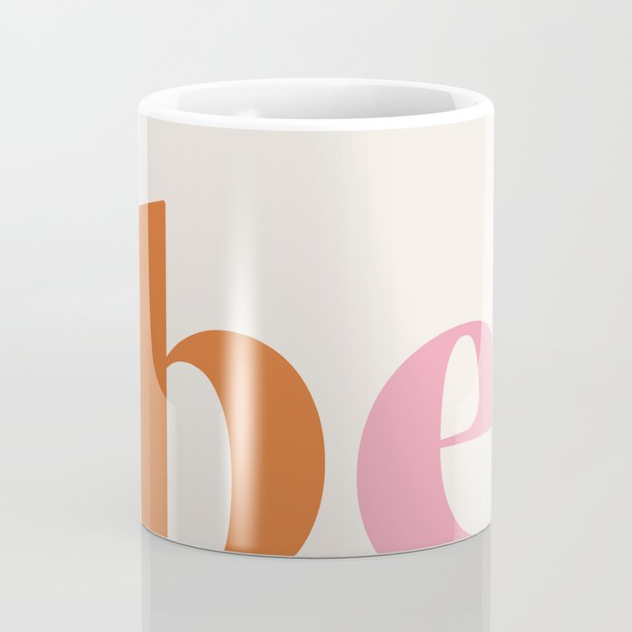 Be kind colorful retro Coffee Mug Gallery Image 4