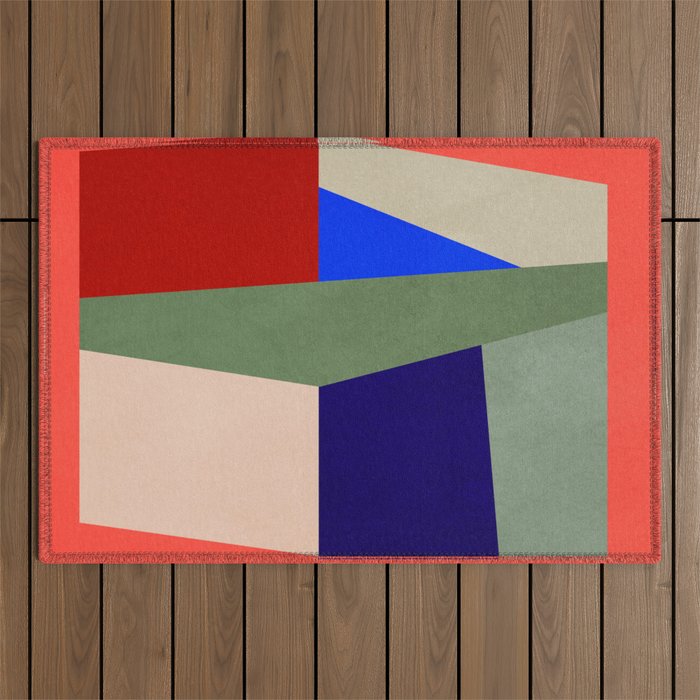 Abstract Shapes 22 Outdoor Rug Gallery Image 1