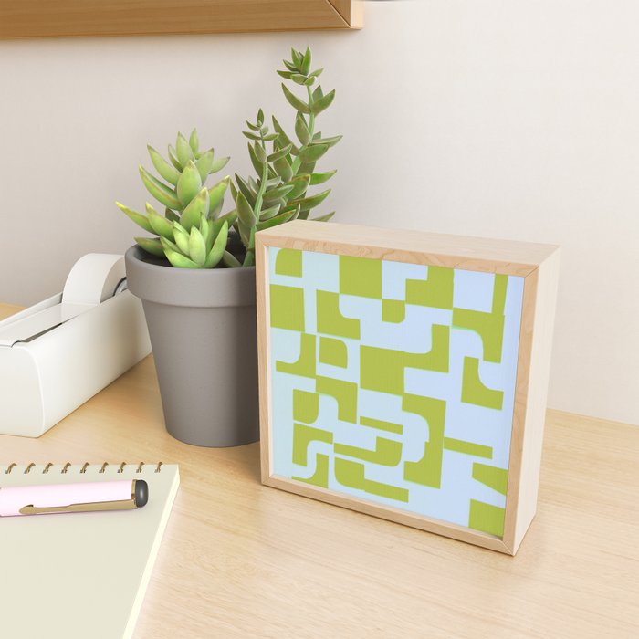 Abstract in Kiwi Mini Art Print Gallery Image 2