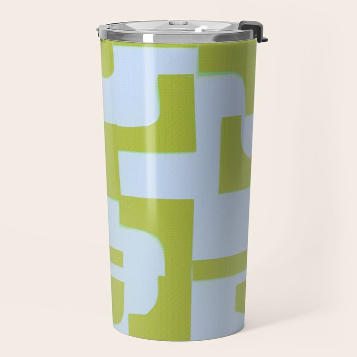 Abstract in Kiwi Travel Mug Gallery Image 2