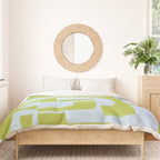 Abstract in Kiwi Duvet Cover Gallery Image 3