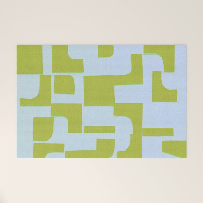 Abstract in Kiwi Welcome Mat Gallery Image 1
