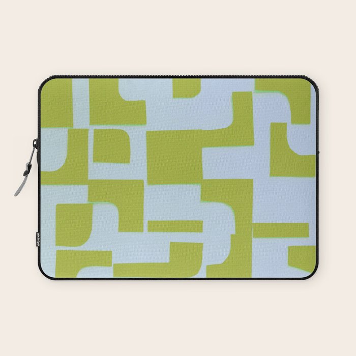 Abstract in Kiwi Laptop Sleeve Gallery Image 1