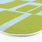 Abstract in Kiwi Bath Mat Gallery Image 3