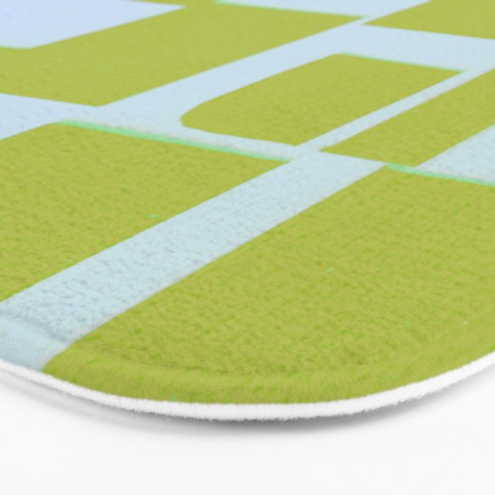 Abstract in Kiwi Bath Mat Gallery Image 3