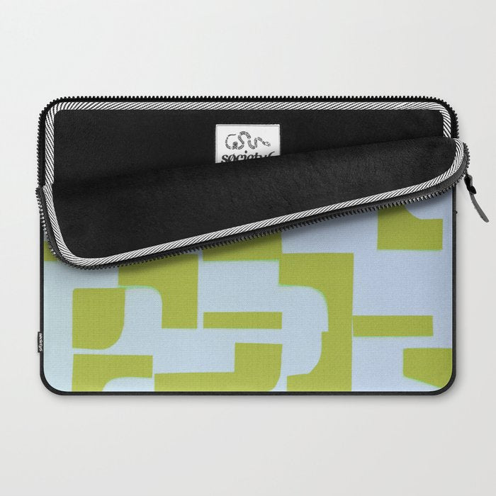 Abstract in Kiwi Laptop Sleeve Gallery Image 2