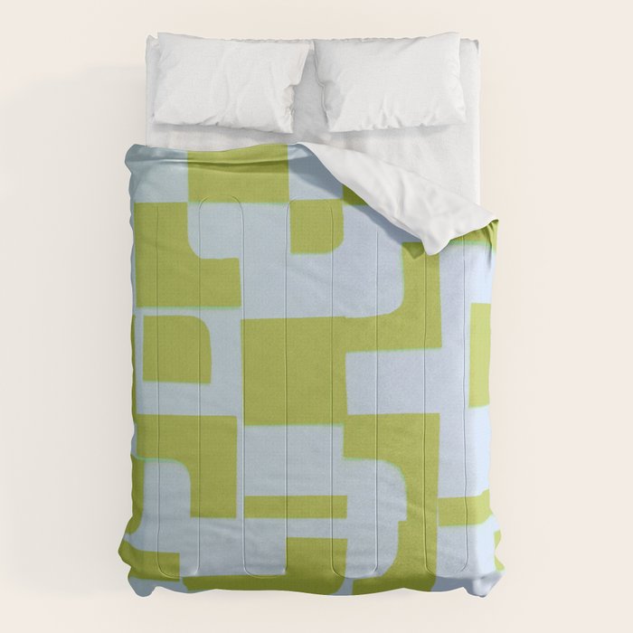 Abstract in Kiwi Comforter Gallery Image 1
