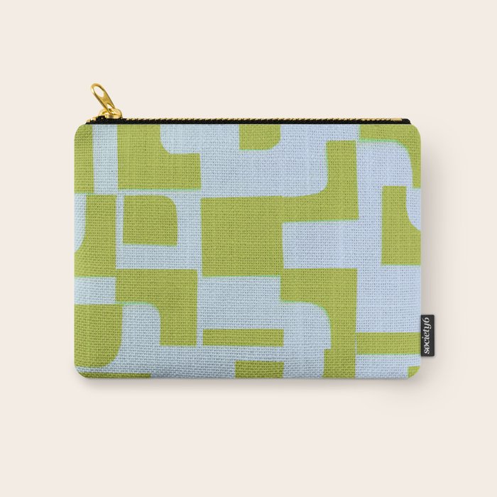 Abstract in Kiwi Carry All Pouch Gallery Image 1