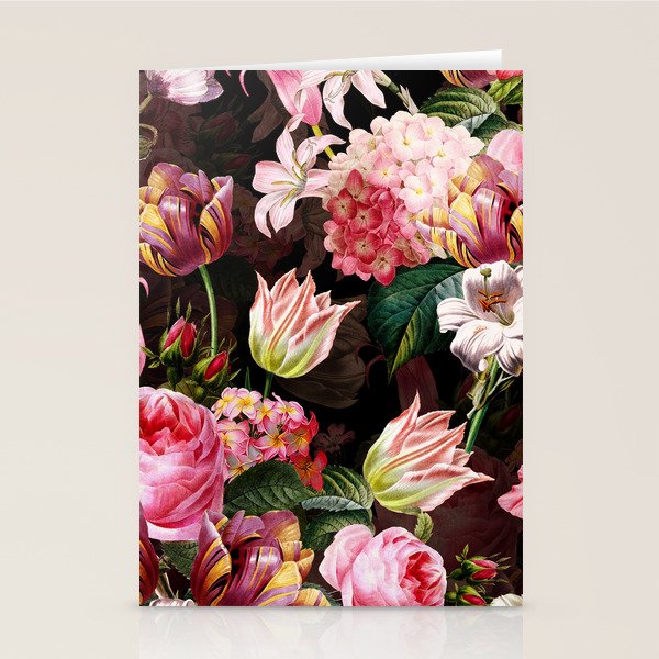 Vintage & Shabby Chic - Midnight Rose Garden Stationery Card Gallery Image 2