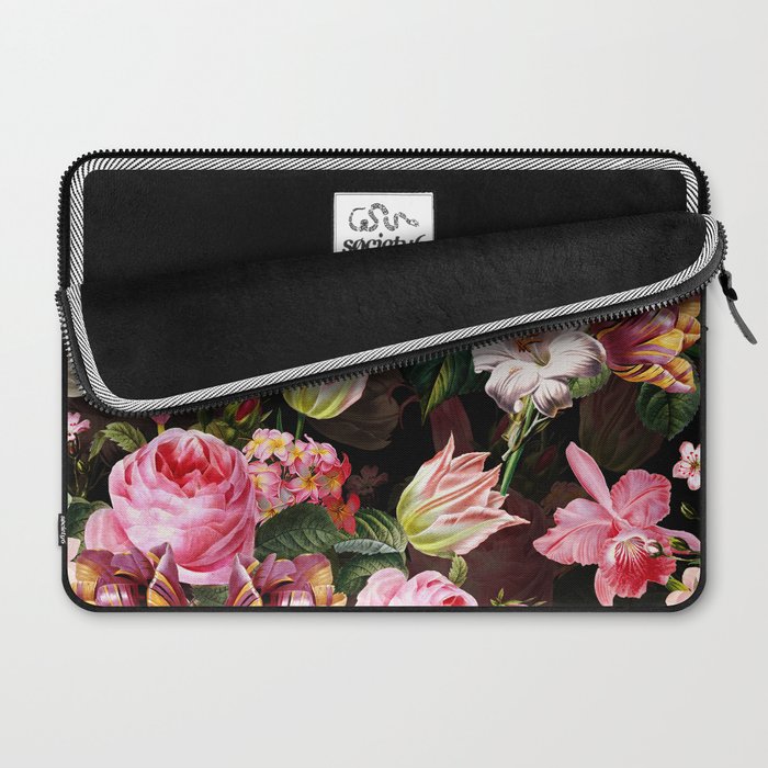Vintage & Shabby Chic - Midnight Rose Garden Laptop Sleeve Gallery Image 2