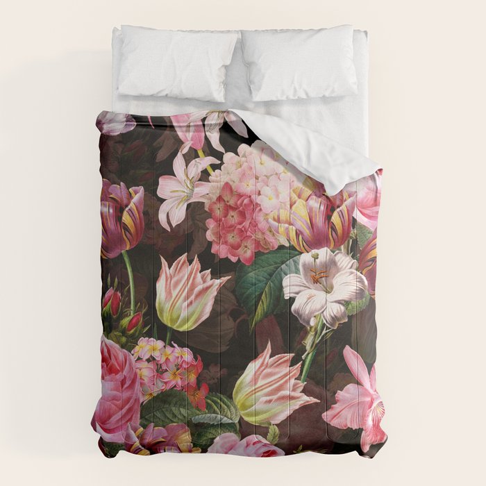 Vintage & Shabby Chic - Midnight Rose Garden Comforter Gallery Image 1