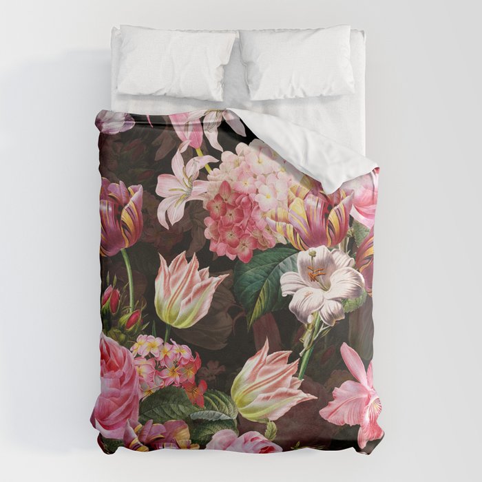 Vintage & Shabby Chic - Midnight Rose Garden Duvet Cover Gallery Image 6