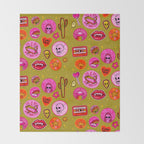 Patch Print Throw Blanket Gallery Image 2